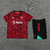 CONJUNTO MANCHESTER UNITED TREINO CAMISA VERMELHO E SHORT PRETO 23/24