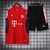 CONJUNTO BAYERN MUNCHEN TREINO CAMISA SEM MANGA VERMELHO E SHORT PRETO 22/23