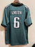 CAMISA FUTEBOL AMERICANO NFL PHILADELPHIA EAGLES SMITH- HOME BORDADO - VERDE/BRANCA on internet