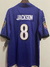 CAMISA FUTEBOL AMERICANO NFL BALTIMORE RAVENS - JACKSON HOME BORDADO - AZUL/PRETO en internet