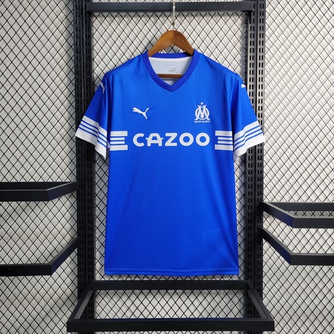 Camisa Olympique de Marseille 23/24 AWAY Masculina, Azul