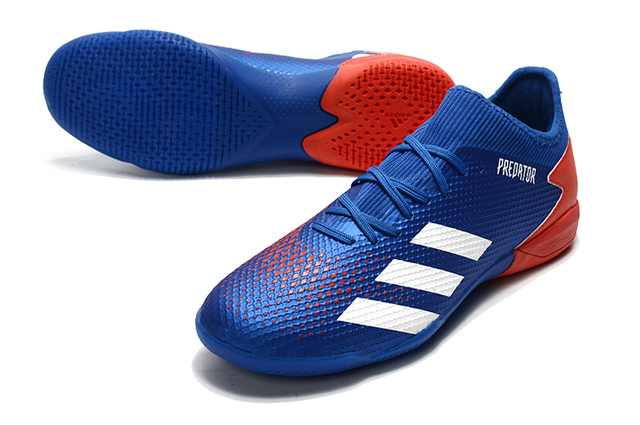 Chuteira Futsal adidas Predator 20.3 L IC-Azul/Vermelho
