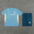 CONJUNTO OLYMPIQUE DE MARSEILLE-TRAINING-PUMA-CAMISA AZUL E SHORT AZUL-2024/2025