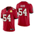 CAMISA FUTEBOL AMERICANO NFL TAMPA BAY BUCCANEERS HOME 2021 -DAVID PATCH LIV - VERMELHO