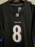 CAMISA FUTEBOL AMERICANO NFL BALTIMORE RAVENS - JACKSON HOME BORDADO - PRETO/AZUL - Loja de Artigos Esportivos |São Jorge Sports Multimarcas