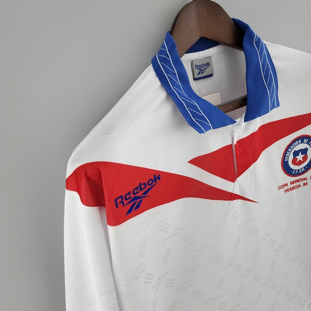 Camisa Retrô Seleção do Chile Copa 1998 Vermelha