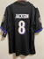 CAMISA FUTEBOL AMERICANO NFL BALTIMORE RAVENS - JACKSON HOME BORDADO - PRETO/AZUL - tienda online