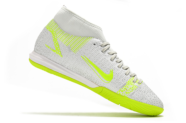 Chuteira Futsal Nike Mercurial Superfly 8 Academy IC Branco Verde