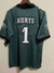 CAMISA FUTEBOL AMERICANO NFL PHILADELPHIA EAGLES HOME - HURTS BORDADO - VERDE on internet