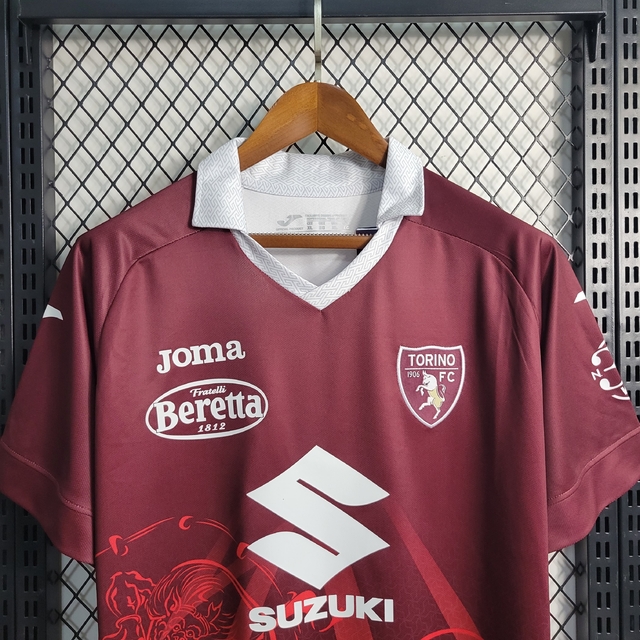 CAMISA TORINO FC HOME 23/24 TORCEDOR-JOMA-MASCULINA-VINHO