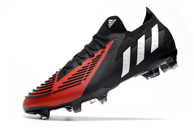 Chuteira adidas best sale preta e vermelha