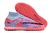 Chuteira Society Nike Air Zoom Mercurial Superfly 9 Elite TF-Azul/Rosa