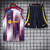 CONJUNTO BARCELONA TREINO CAMISA SEM MANGA BRANCO/AZUL E SHORT AZUL 23/24