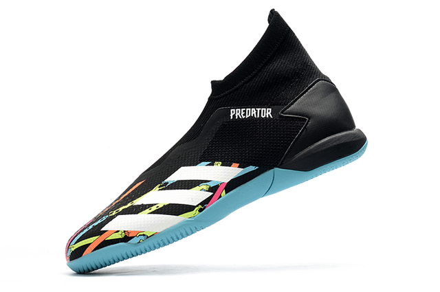 Chuteira Futsal adidas PREDATOR 20.3 Laceless IN IC-Preto/Azul