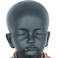 Imagem do Estátua Buda Chinês Menino Com Castiçal 32cm 05028
