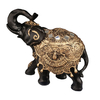 Elefante Indiano Da Sorte M Preto Manto Dourado 14020