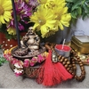 Mini Altar Buda Chinês 6 Itens Com Saquinho de Algodão