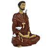 Estátua São Francisco De Assis Meditando Colorido 21232