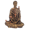 Estátua São Francisco De Assis Meditando Dourado 21232