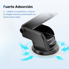 Soporte Para Auto Giratorio 360° Con Brazo Extensible - tienda online