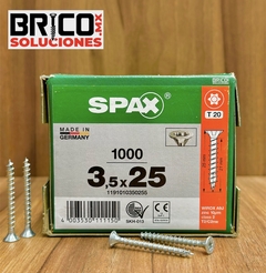 Spax Madera 3.5x25mm Cuerda Completa T20 1000pz