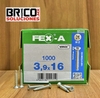 Spax Fex-A Cabeza plana punta de broca 3,9x16mm H2 1000pz