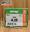 Spax Madera 4x15mm Cuerda Completa T20 1000pz