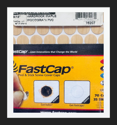 Tapas Adhesivas para ocultar tornillos. Mca. Fastcap Color: Hardrock maple