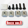 Kit de Tuercas y Tornillos para Valla de Aluminio Extruido.