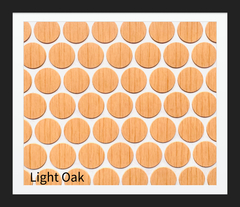 Tapas Adhesivas para ocultar tornillos. Mca. Fastcap Color: Light Oak. ( Roble Claro )