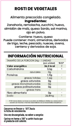 Rosti de vegetales - Ollie's Market