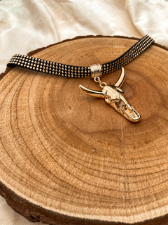 Choker Ayla - longhorn dourado - comprar online