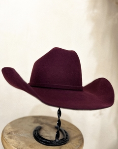 Chapéu country Cury Arizona II - Vinho - Campesina Equestrian | Moda Country