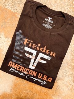 Camiseta Fielder masculina - 0035 - marrom - comprar online