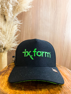 BONE TEXAS FARM - TF717 - PRETO/ VERDE NEON