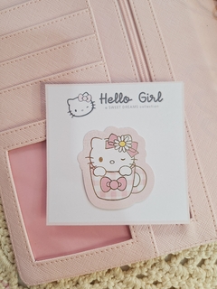 Die Cut Hello Girl cup