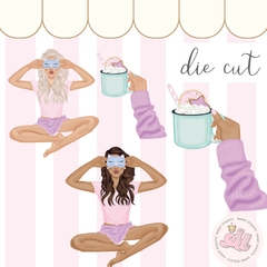 Die cuts pajama girl