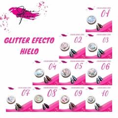 GLITTER EFECTO HIELO