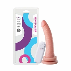 Prótese Realistica com Ventosa e Vibrador Multivelocidades 18x4,2