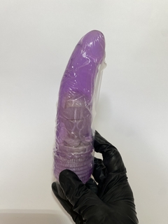 Protese Dildo em Silicone Jelly com Vibrador 18x3,8cm na internet