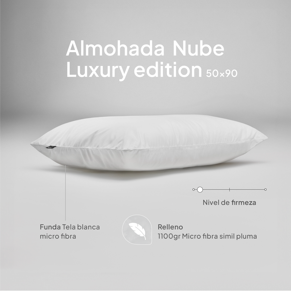 Almohada Nube Luxury Edition 50x90 Nube Shop