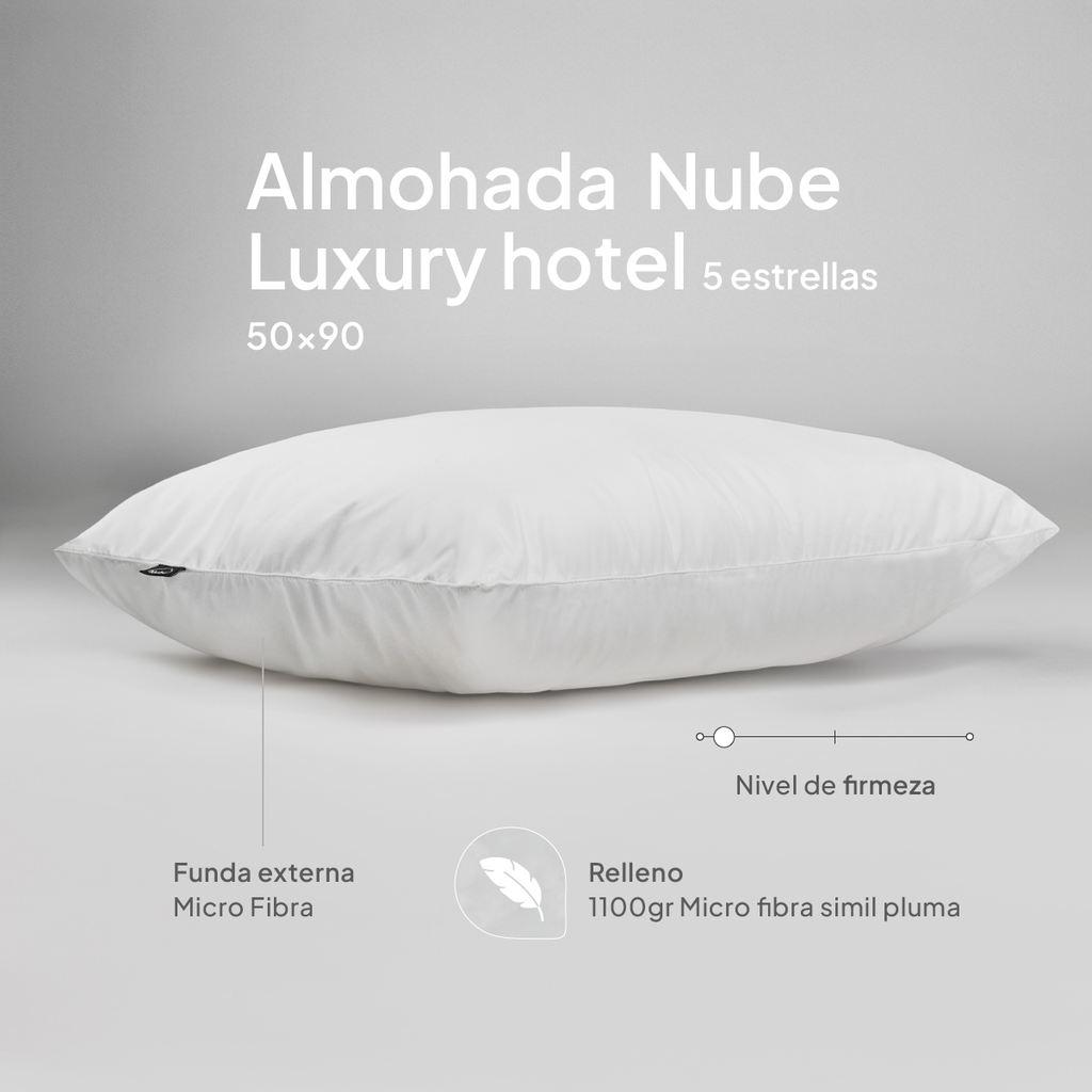 Almohada Nube Luxury Hotel 5 Estrellas 50x90