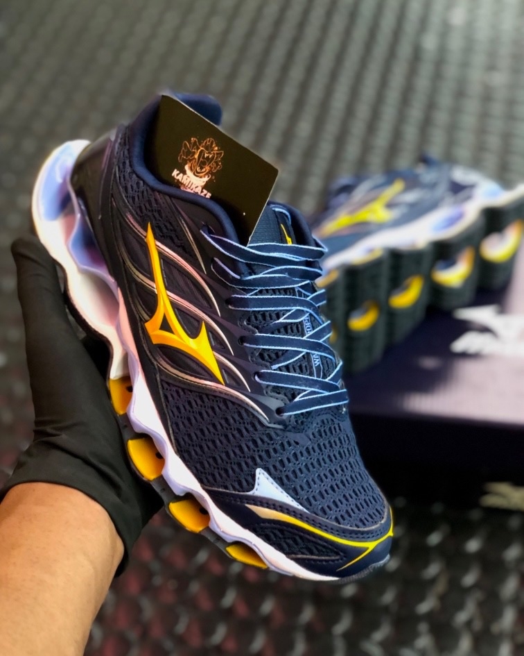 Mizuno 4 azul e amarelo sale