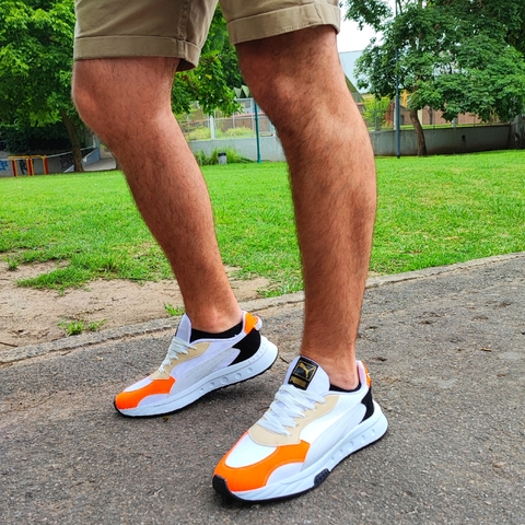 Puma X-Rider Blanca/Naranja F