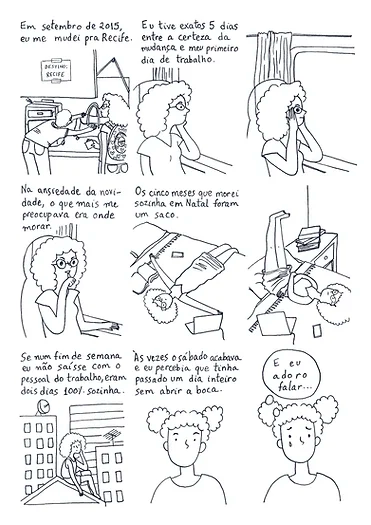 Hourly Comic Day! - by Janaína Esmeraldo - Cabelo-nuvem