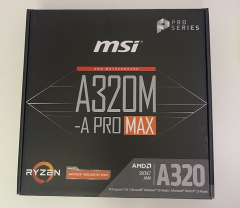 Mother Msi A320m-a Pro Max Am4 Ddr4 A320 Hdmi M2 (Outlet)