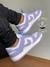 dunk low branco/roxo