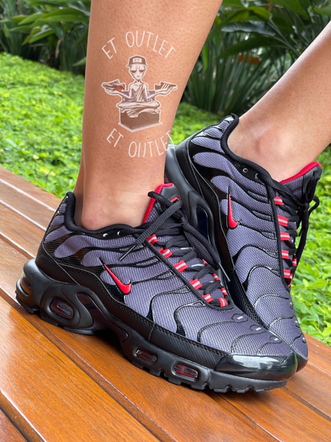 Nike air max preto e vermelho hot sale