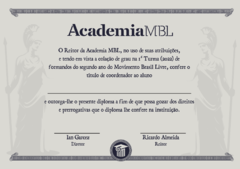 Diploma Academia MBL Segundo Ano