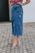 Saia Mom Midi Clochard Jeans Feminino - 01.25.0002 na internet